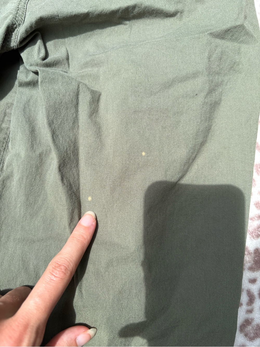 Palm Rio Olive Green Capri Pants Size Medium - Picture 8 of 9